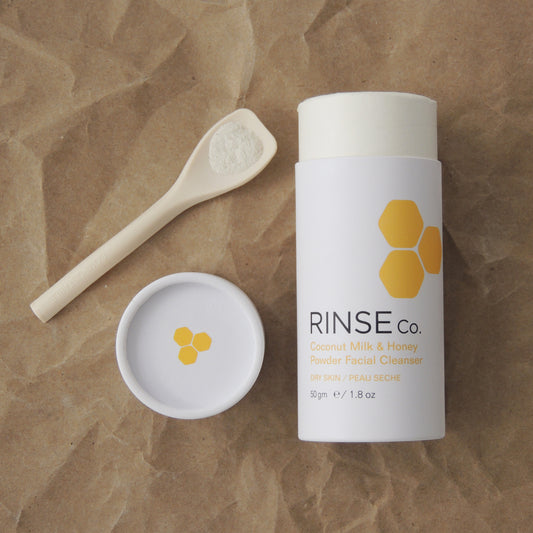 Rice Powder Facial Cleanser for Dry Skin - Coconut Milk & Honey