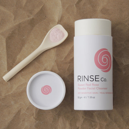 Rice Powder Facial Cleanser for Dry & Sensitive Skin - Sweet Red Rose