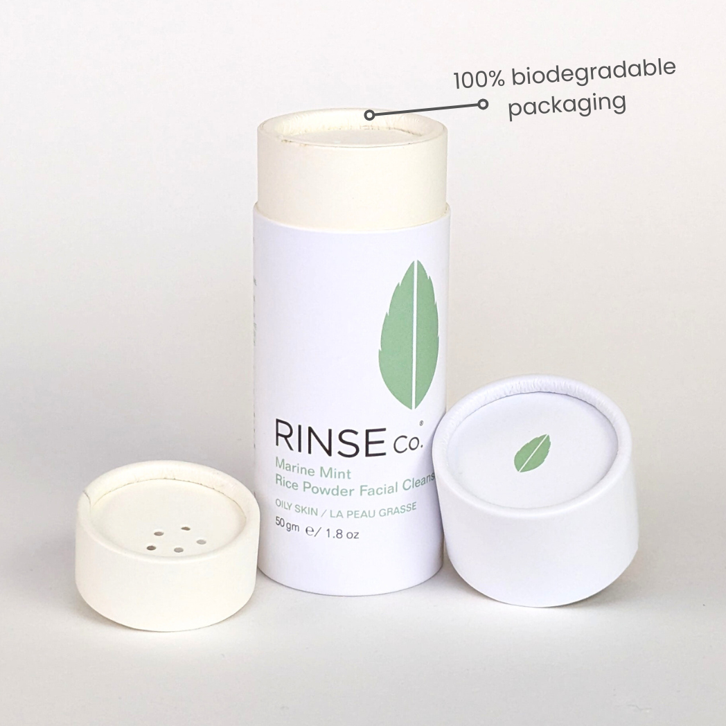 Rice Powder Facial Cleanser for Oily Skin - Marine Mint