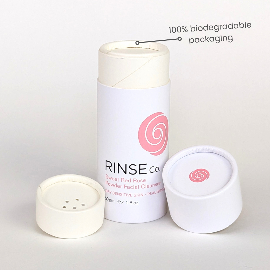 Rice Powder Facial Cleanser for Dry & Sensitive Skin - Sweet Red Rose