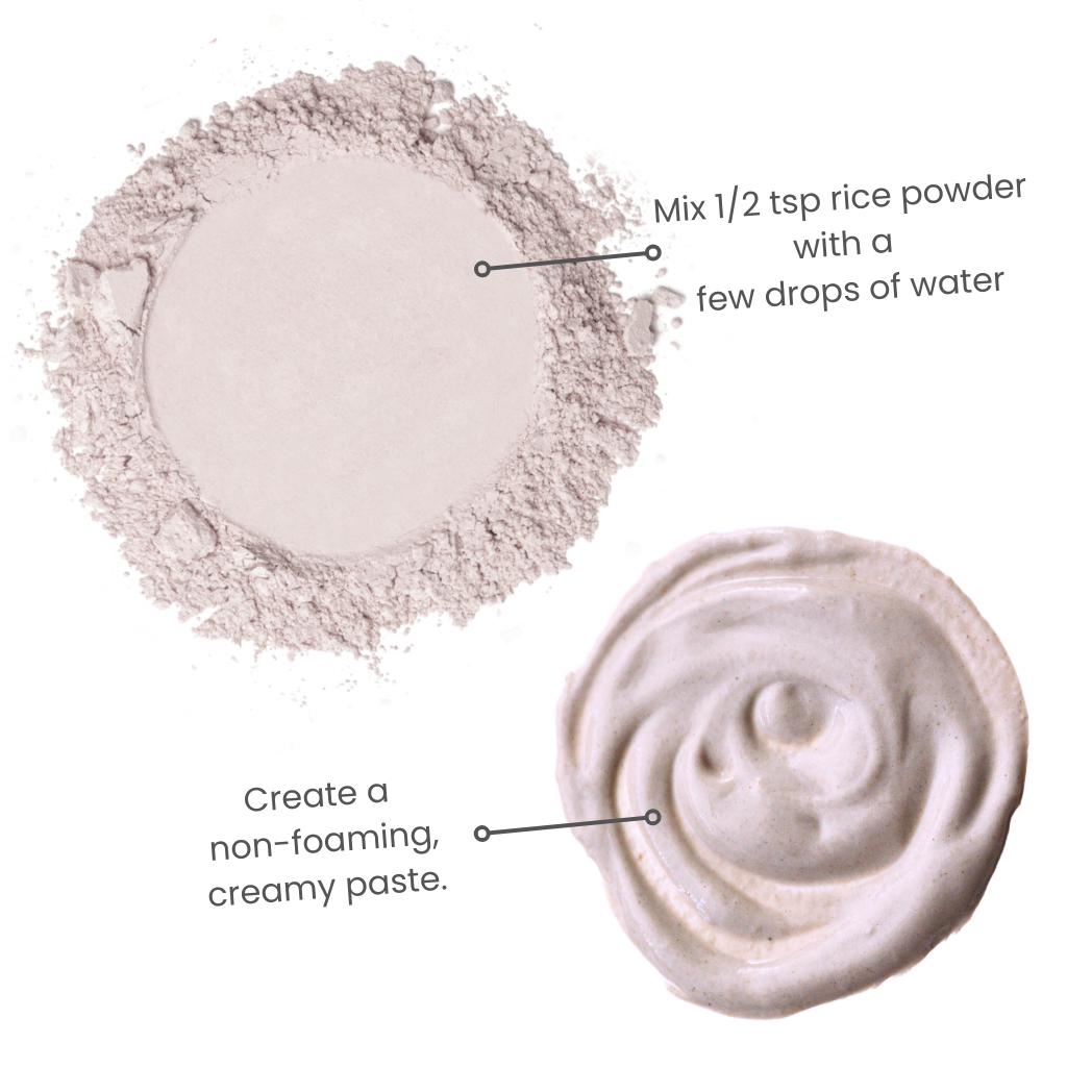 Rice Powder Facial Cleanser for Combination Skin - Vanilla Currant