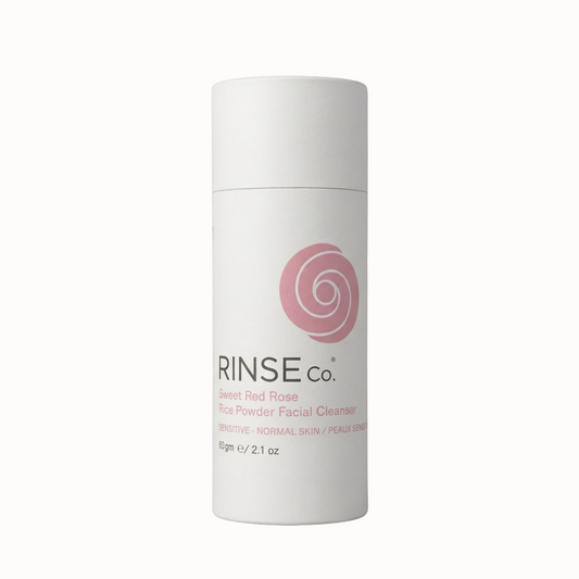 Rice Powder Facial Cleanser for Dry & Sensitive Skin - Sweet Red Rose